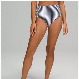 Waterside Seersucker HW Skimpy Swim Bottom